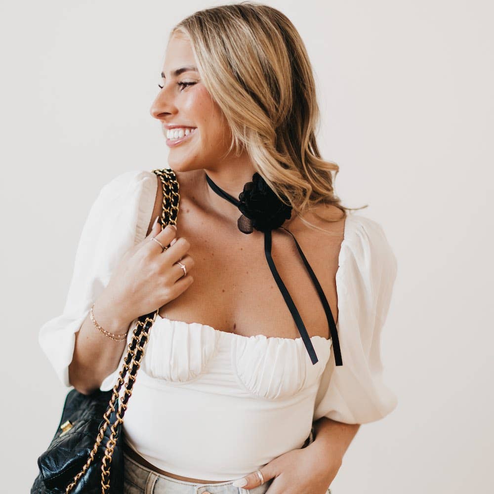 Pretty Simple – Engroshandel Choker/colliers – Blomsterfantasi Slips Choker Halskæde Engros9