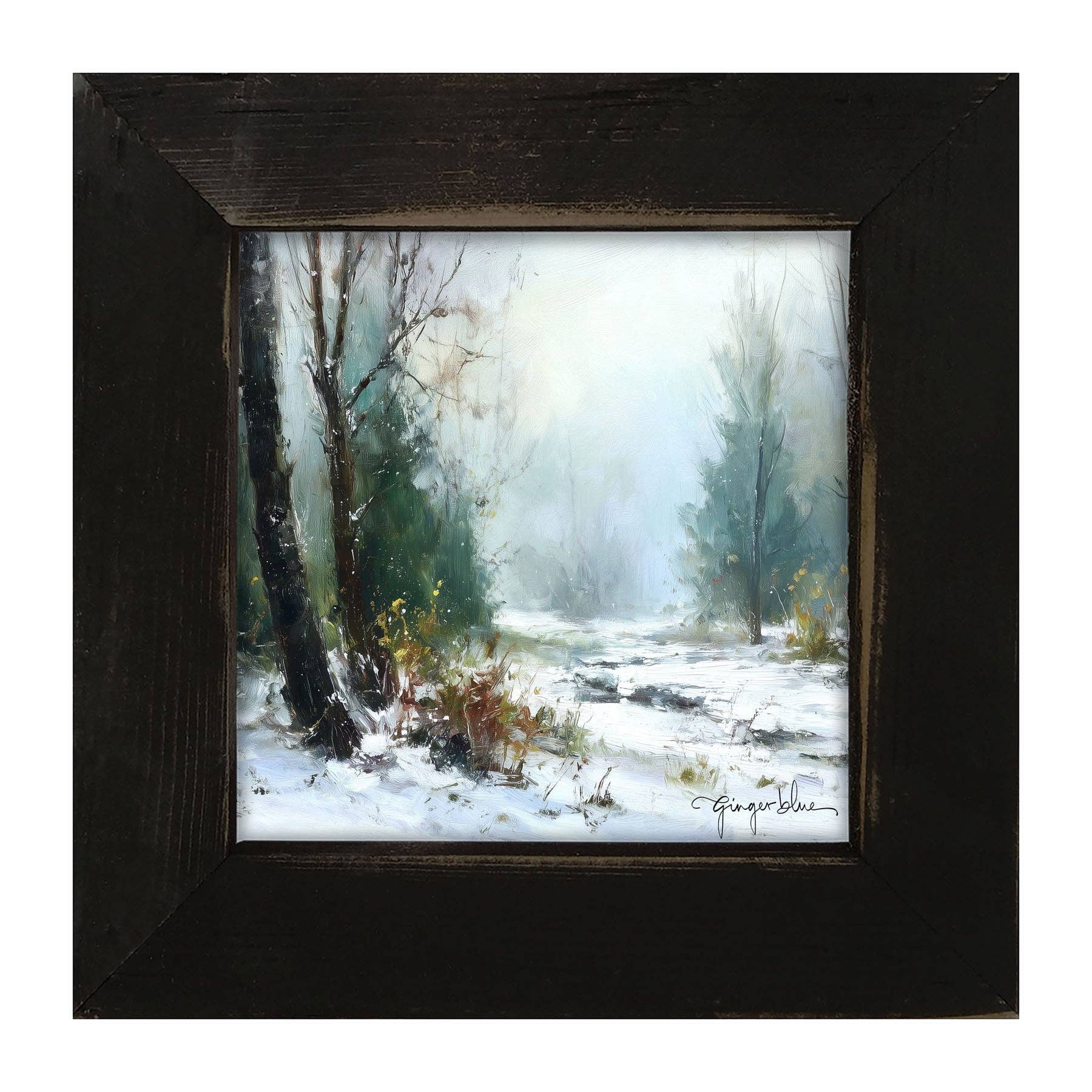 ginger blue - Wholesale Art Print - Snowy Forest4