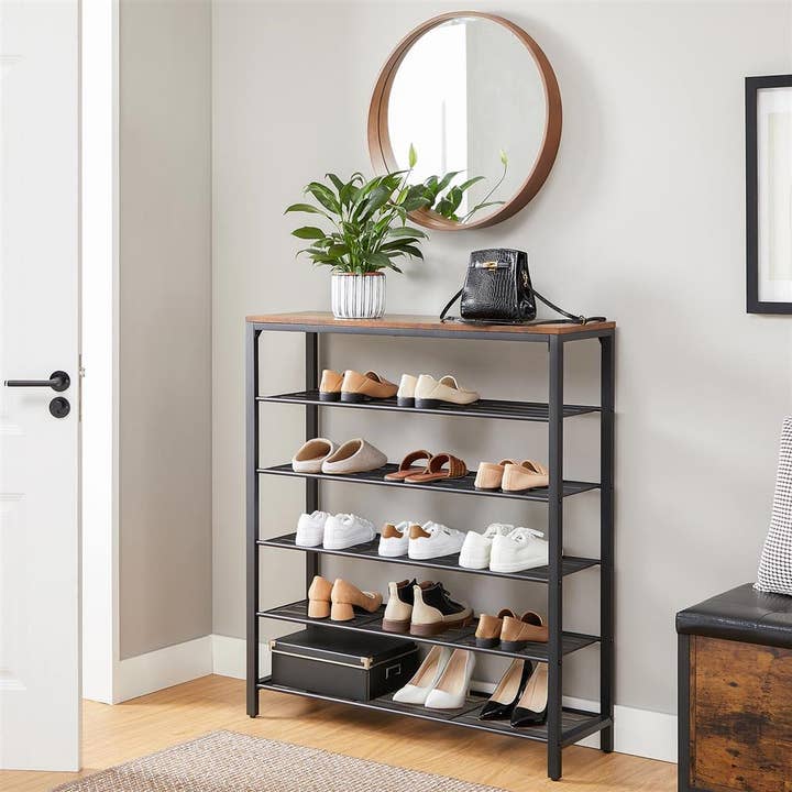 6 Tier Shoe Rack for 24-30 Pairs of Shoes- for wholesale by Greenwestons