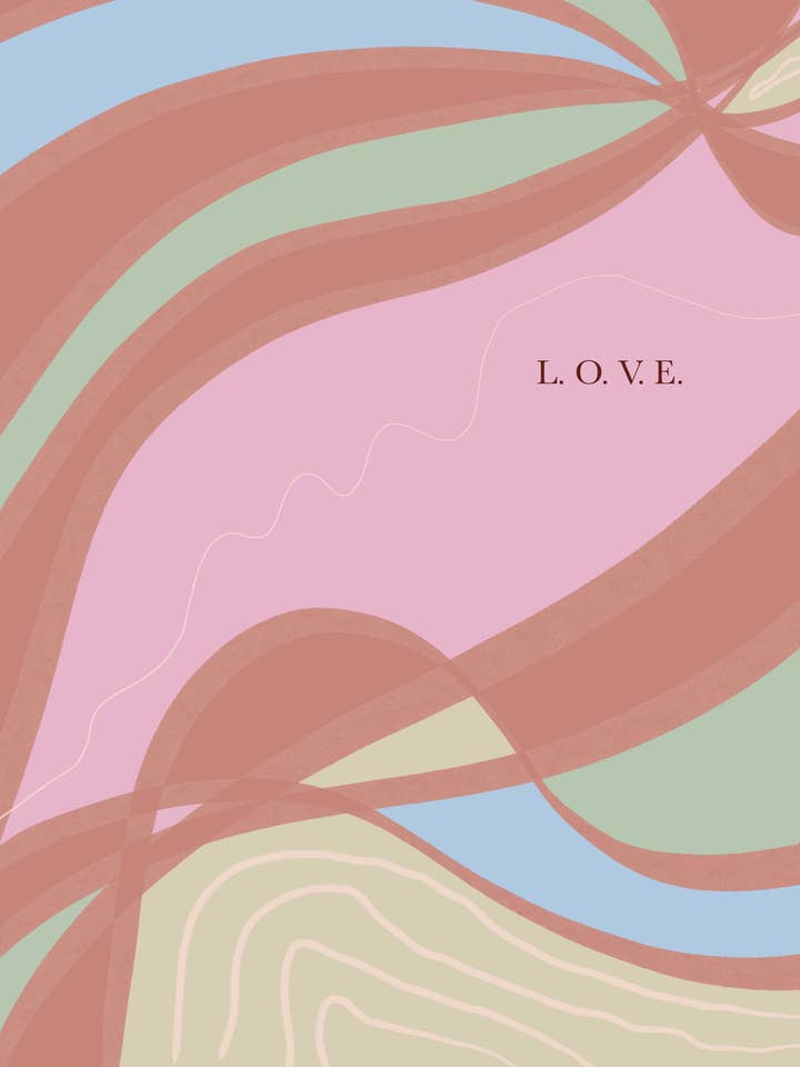 Tarjeta L.O.V.E para venta al por mayor de JUST B CUZ