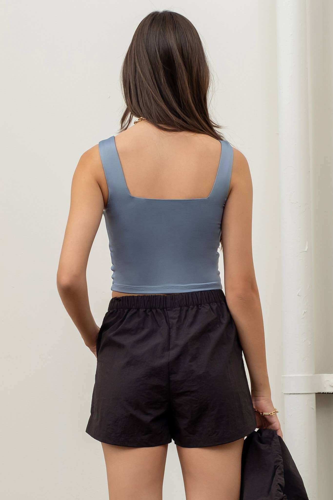 The Workshop Studio - Wholesale Gebreide top - Dames - OMKEERBARE TANKTOP MET KORTE VIERKANTE HALS33