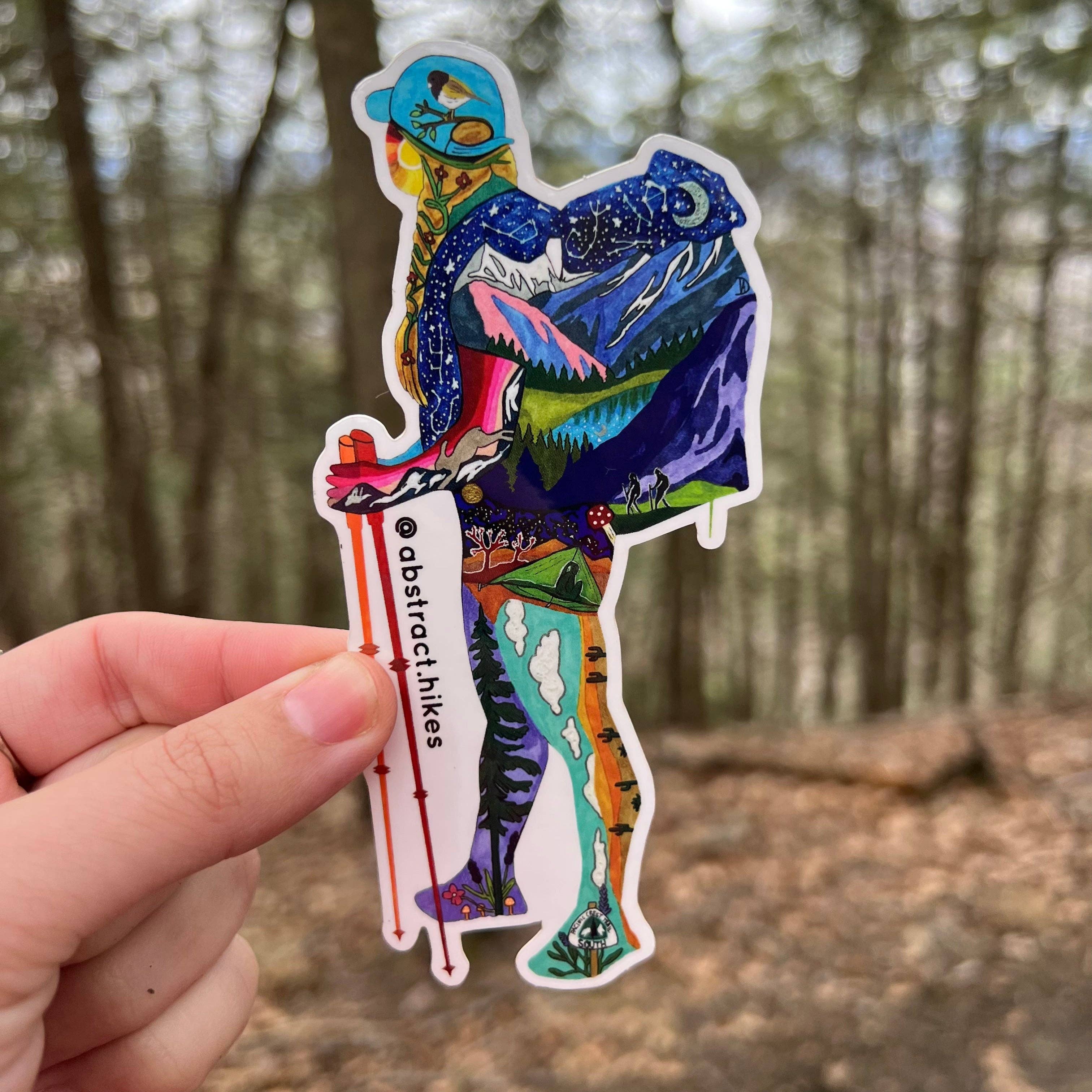 Abstract Hikes - Wholesale Sticker - Hiking Sticker: "Sage"5