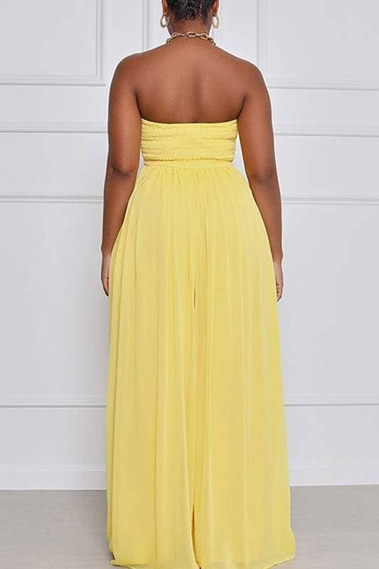 Flarix - Wholesale Jumpsuit - Women's - tube chiffon wide leg jumpsuits2