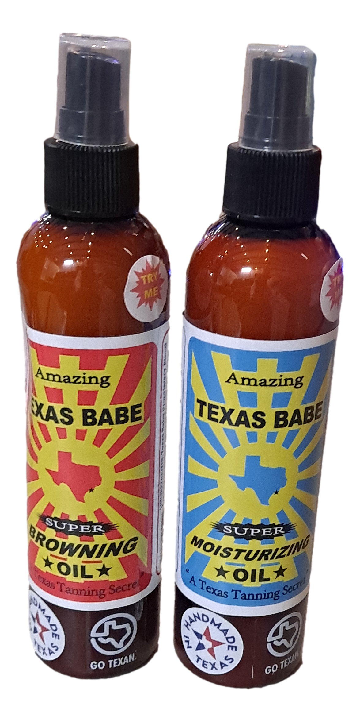 Island Style Clothing Co by Akamai Distribution Ltd - Wholesale Retailer Display - Beauty & Wellness - Texas Babe Starter Pack – Retail Intro Display Kit (11 Bottles * 2 Counter Tester Displays)1