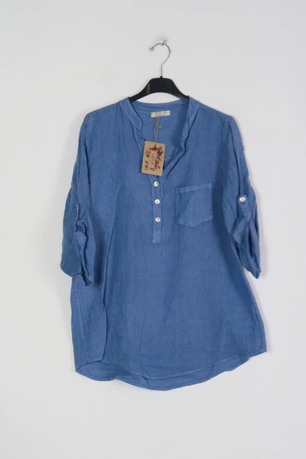 LÉA & LUC - Wholesale Button Down Shirt - Women's - 100% Linen Blouse REF. 636764
