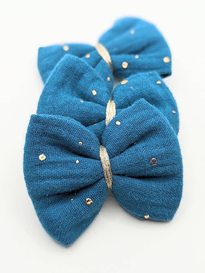 Barrete duplo gaze pavão por atacado de L'atelier Nounille