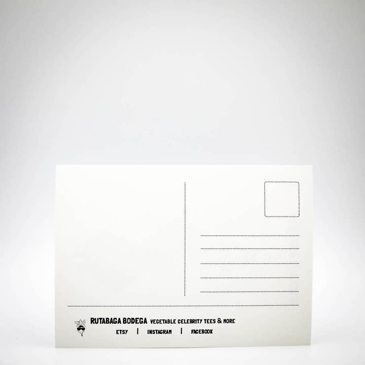 Rutabaga Bodega - Wholesale Postcard - Tina Turnip Postcard