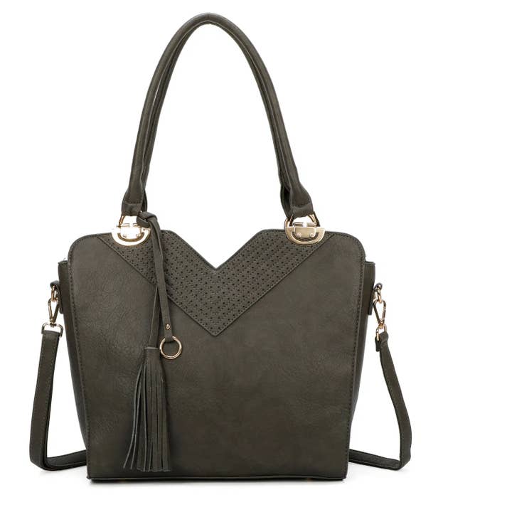 Superbia - Wholesale Tote Bag - Women's - Superbia Large Front Laser Cut Tassel A4 Tote Bag +Dust Bag2