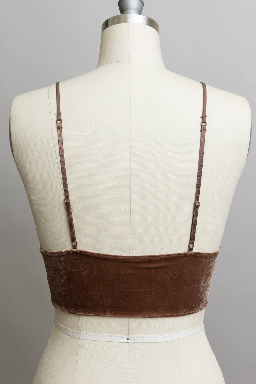 Leto Accessories - Wholesale Bralette - Women's - Velvet Plunge Longline Bralette - Deep V-Neck Crop Top ✨9