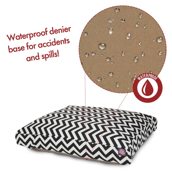 Majestic Pet Products – cama - Cão por atacado – Cama retangular para cães Chevron22