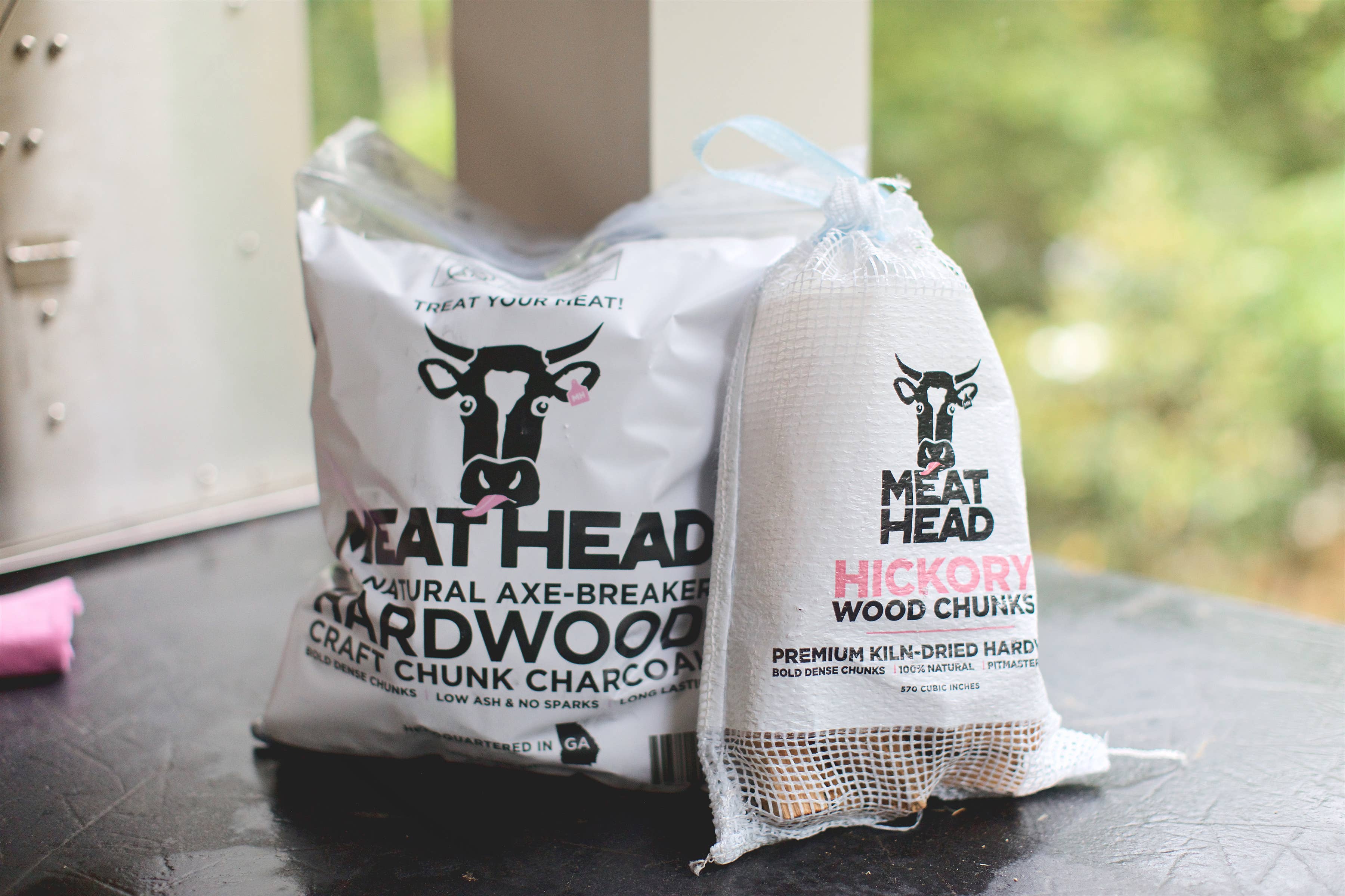 Meat Head Charcoal - Wholesale Charcoal - Hardwood Craft Chunk Charcoal - One Time Use Bag1