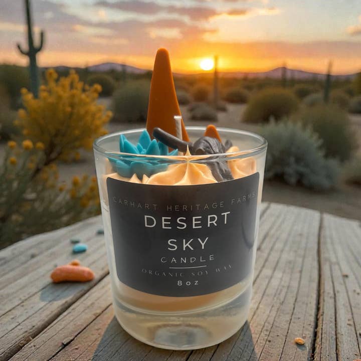 Desert Sky Candle for wholesale by Carhart Heritage Farms
