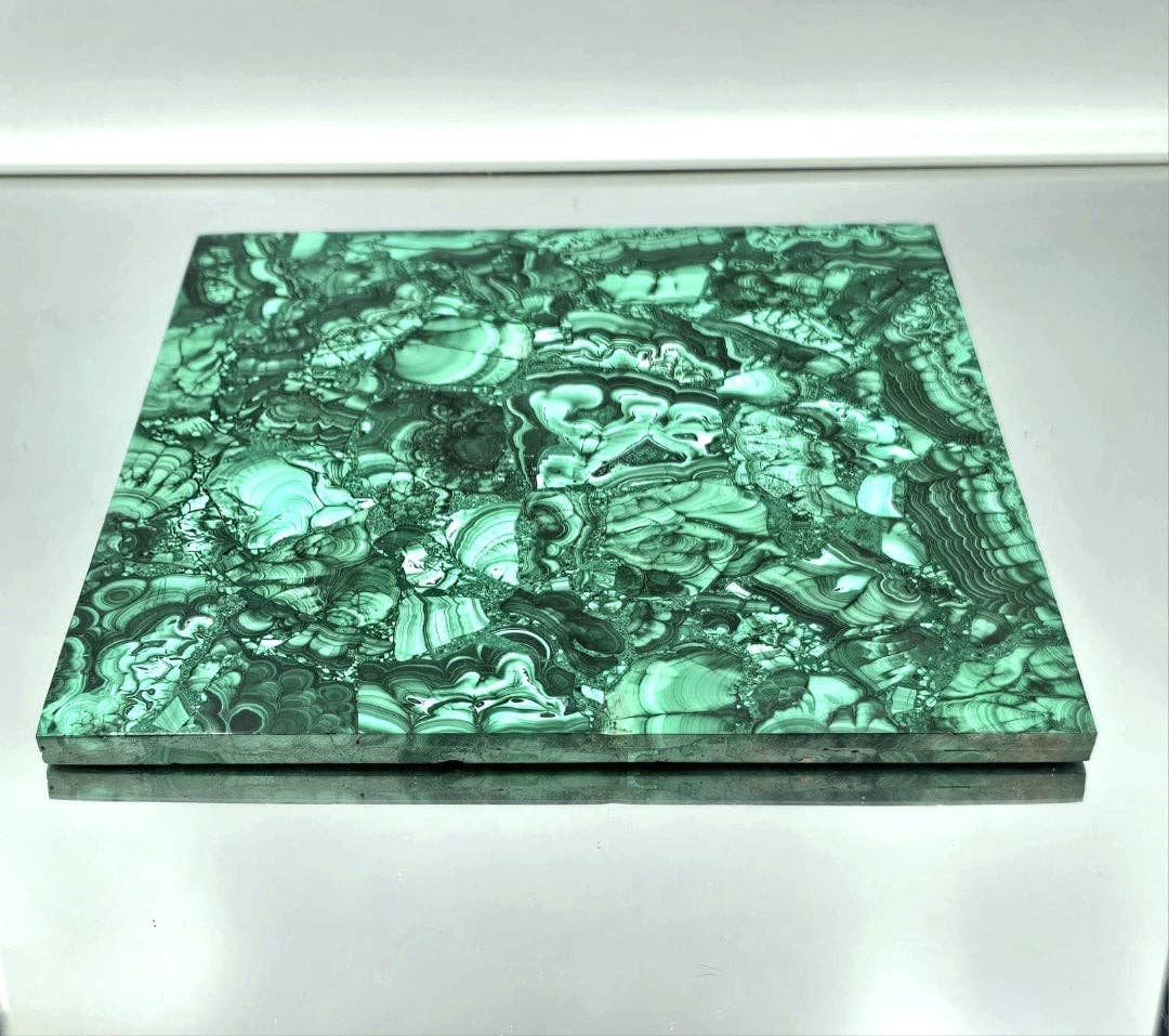 Distinction Crystals - Wholesale Spiritual Stone/Crystal - XL Malachite Crystal Plate / Tile1