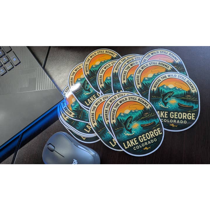 Lake George Colorado Aangepaste Bumperstickers Decals voor wholesale door Brian Lloyd Designs