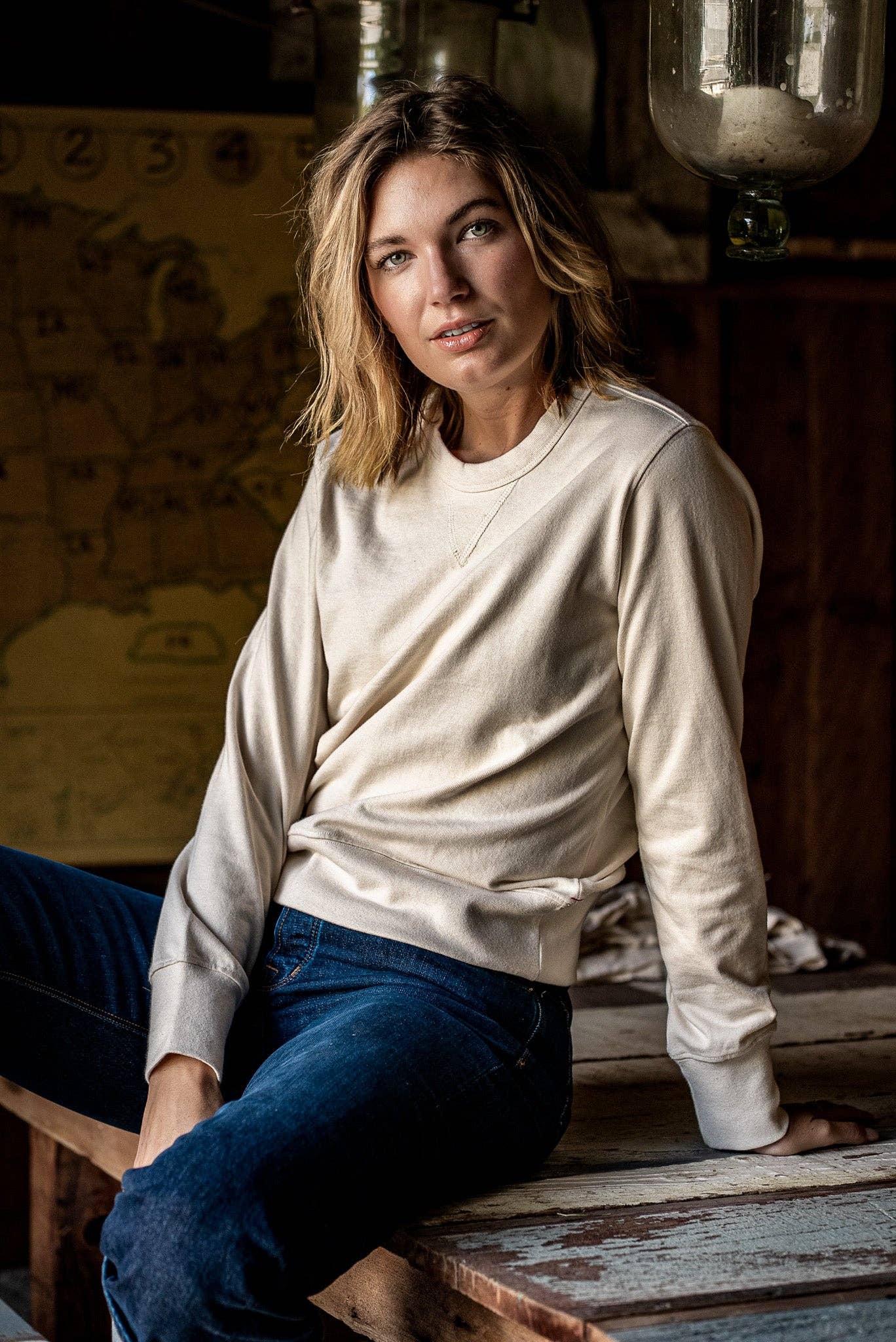 Natural Stinson Pullover | 12oz Rugby Jersey 100% cotton for wholesale on Faire4