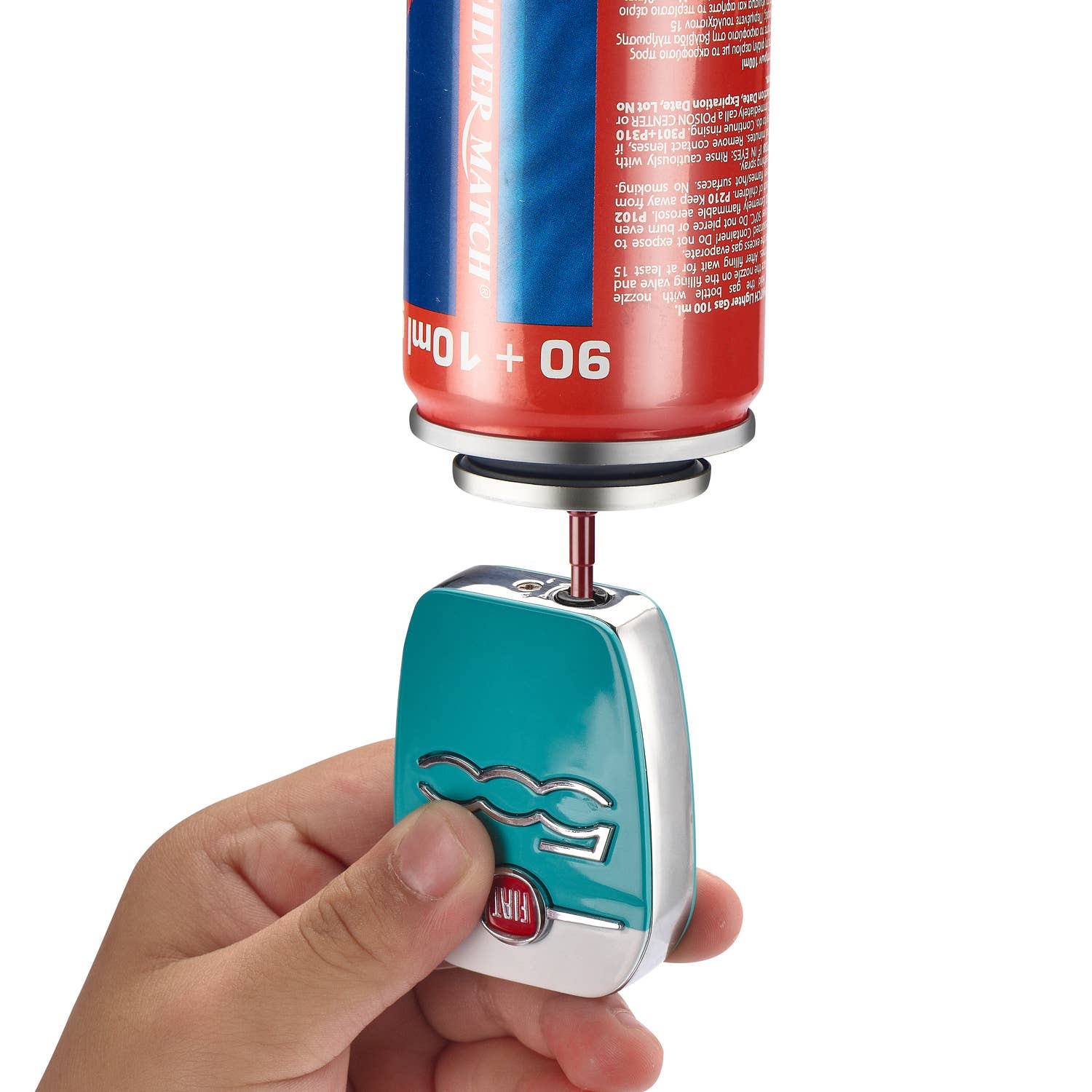 Champ by Polyflame - Wholesale Lighter - Fiat Display of 8 Square Lighters Fiat Cinquecento Metal5