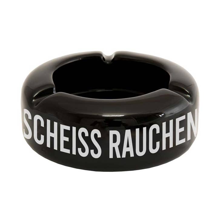 “Scheiss Rauchen” ashtray for wholesale by Fisura