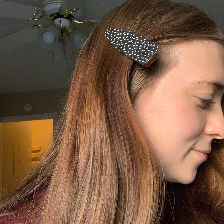 Clay By Denae - Wholesale Hair Clip - Women's - Black Lace Large Hair Clip2