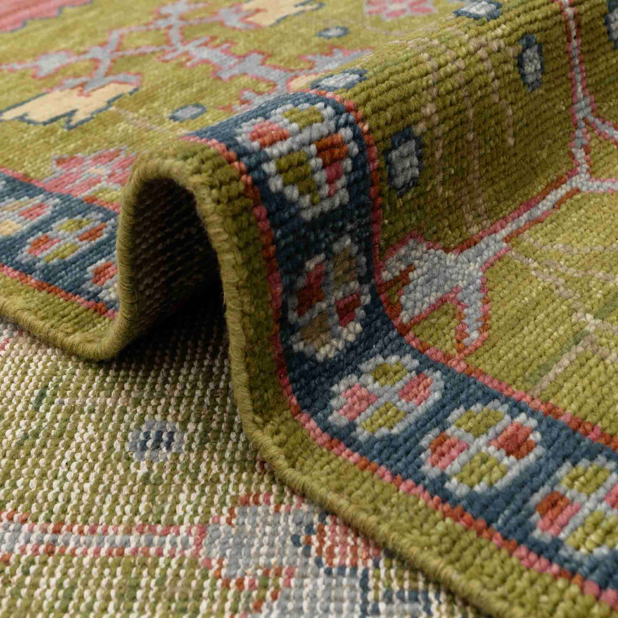 Aesthetic Homes LLC - Wholesale Area Rug - Green Modern William Morris Wool Oushak Rug – G-9420
1