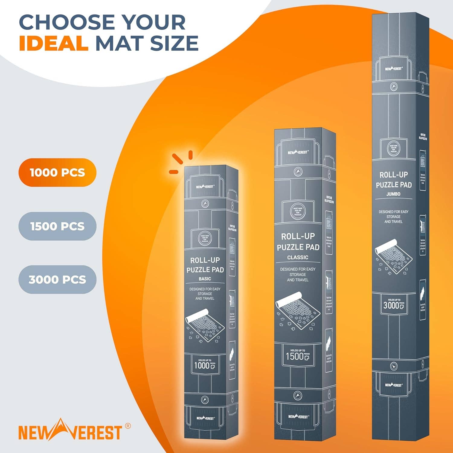 Newverest – wholesale Puzzle – Adult – Newverest Jigsaw Puzzle Mat Roll Up Saver Pad Up to 1000 pcs1
