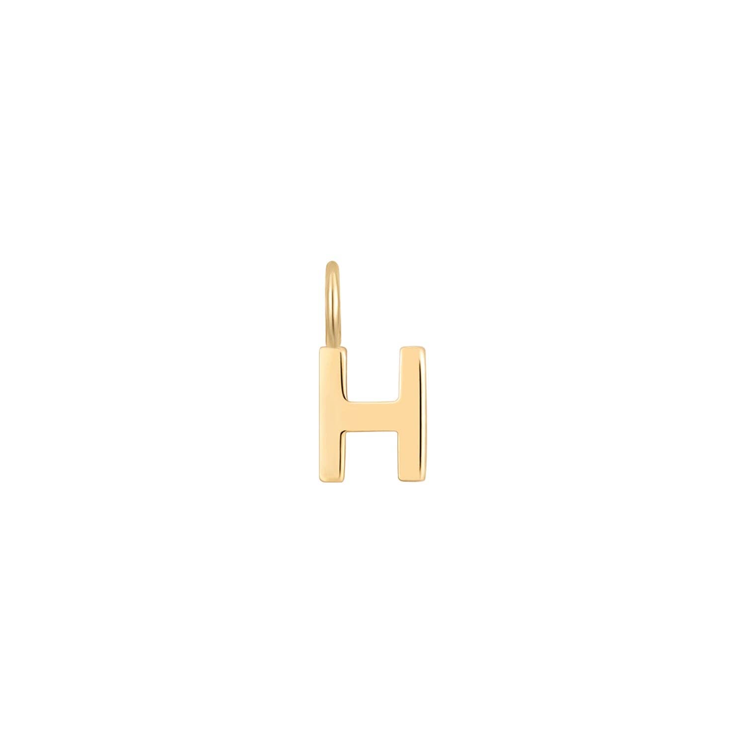 WJW - Wholesale Individual Charm/Pendant - Permanent Jewelry 14K Solid Gold Initial Charms7