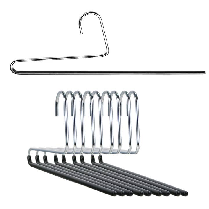 Reston Lloyd - Wholesale Clothes Hangers - MAWA, Single Pant Bar Reverse Hook (4 Colors)1