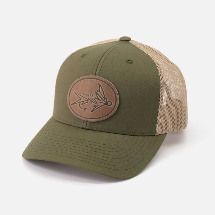 Range Leather Co. - Wholesale Trucker Hat - Unisex - Range Fly Icon Hat—Leather Patch Trucker Cap9