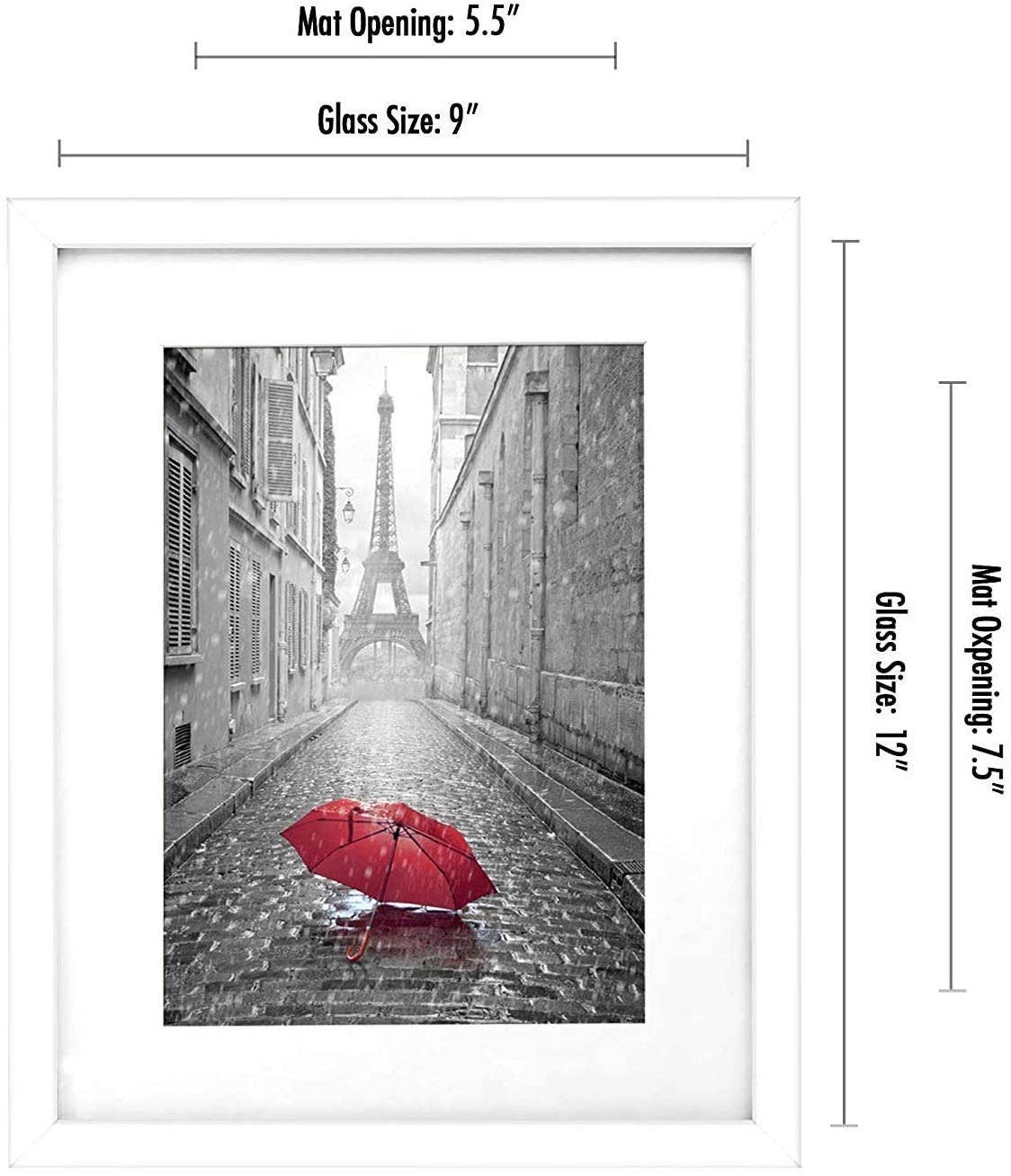 Americanflat - Wholesale Picture Frame - Americanflat Picture Frame with Mat Standard Molding174