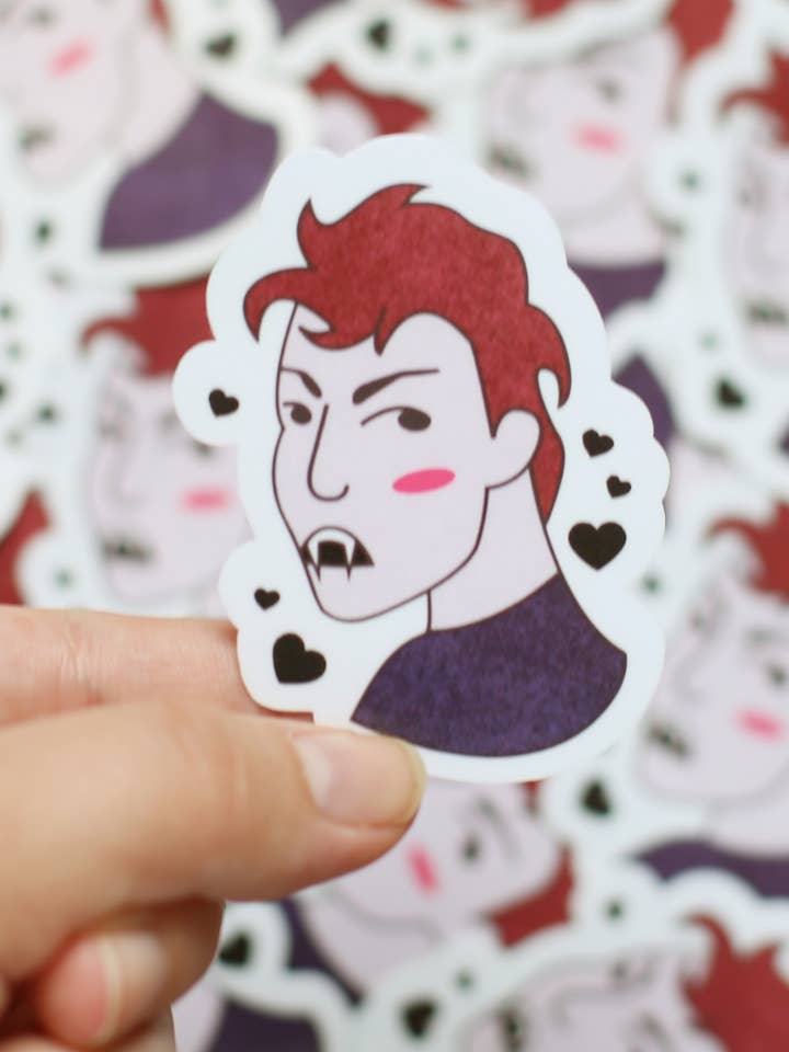 Edward Cullen Twilight Fan Art Sticker for wholesale by By Danielle Witten