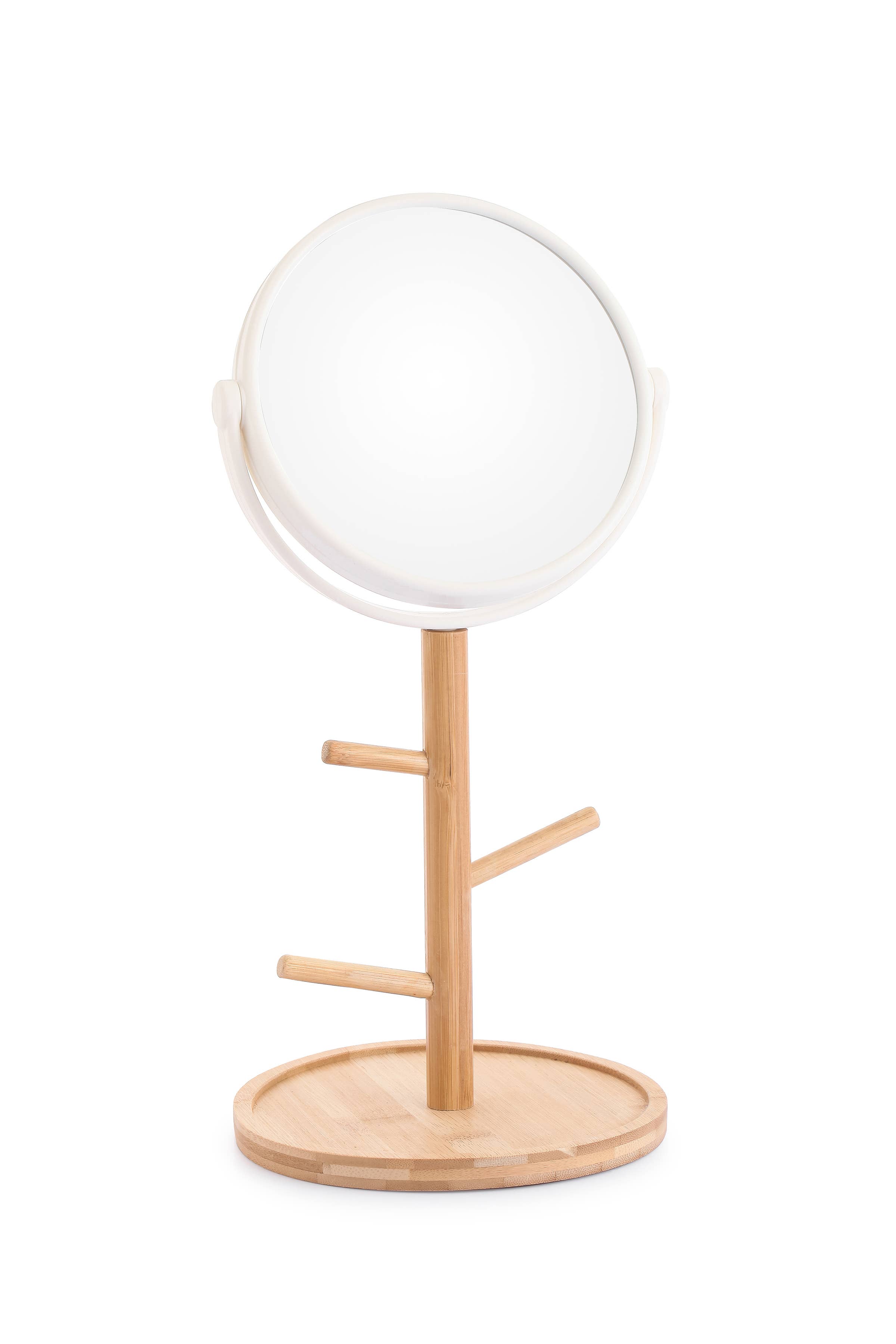 Godinger - Wholesale Vanity Mirror - Bamboo Standing Mirror/Tray1