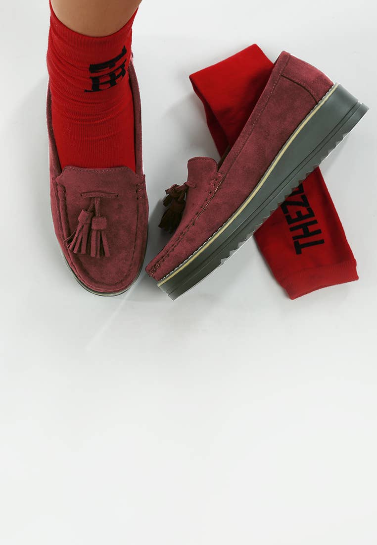 Rag Company - Wholesale Flats/Loafers - Women's - Daiki Platform Lug Sole Tassel Loafers6