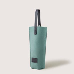 Hana Merino Wool Bottle Bag - Spruce Black for wholesale on Faire1