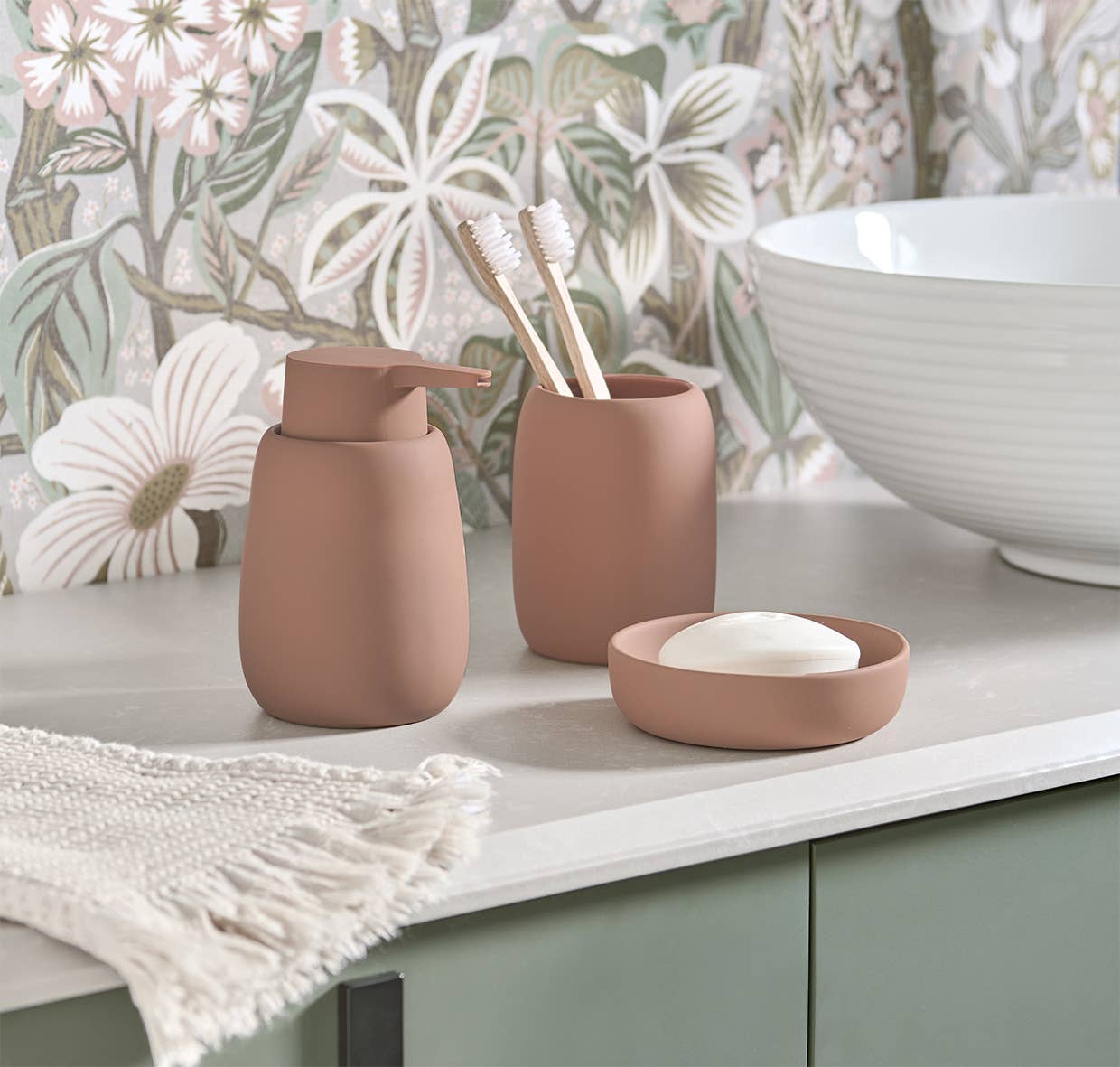 Zeller Present - Wholesale Soap Dispenser - Soap dispenser, ceramic, mocha1