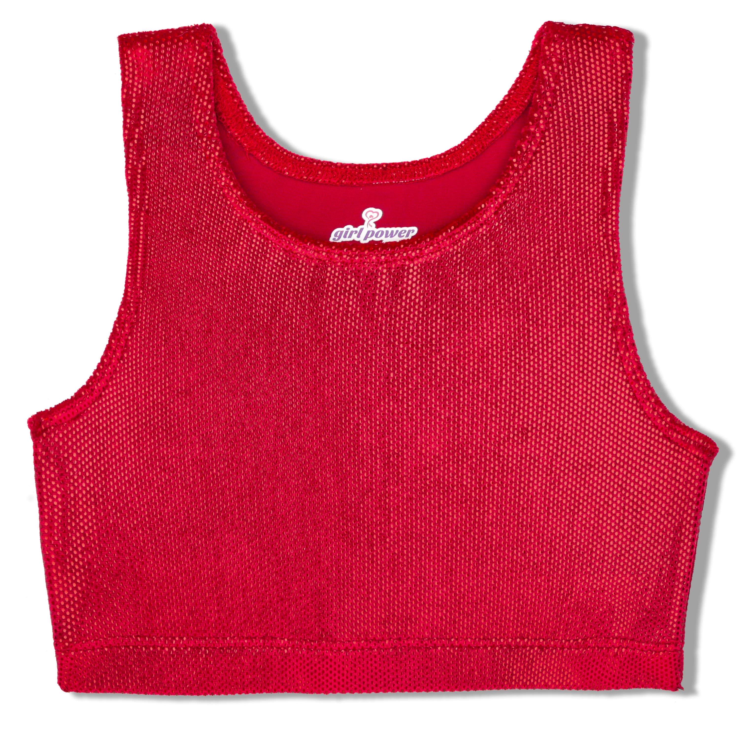 Girl Power Sport - Wholesale Sports Bra - Kids - Red Dizzy Velvet Sports Bra Crop0
