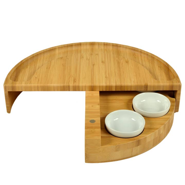 Picnic at Ascot - Venta al por mayor Tablas de quesos - Tabla giratoria para charcutería con tazones y herramientas de cerámica3