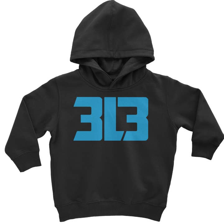 3L3 From The 313 Detroit Football Toddler Hoodie Or Infant Fleece Romper for wholesale by Expression Tees