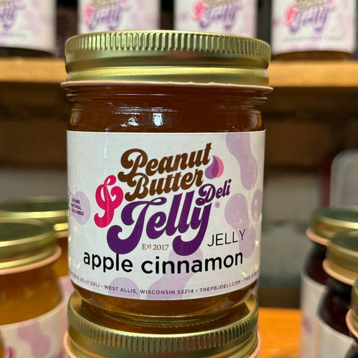 Apple Cinnamon Jelly - 9 oz for wholesale by Peanut Butter & Jelly Deli