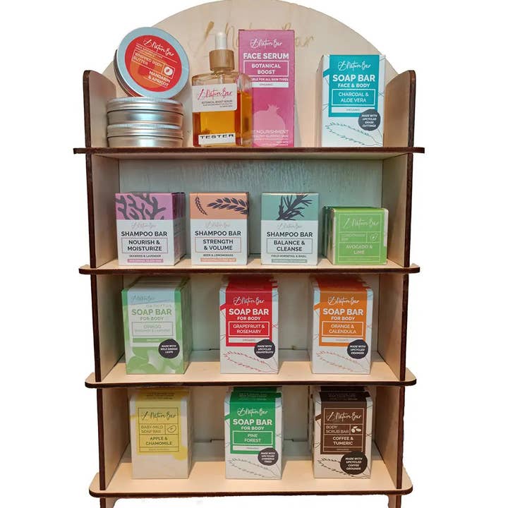 Butiksdisplay for engroshandel hos Nature Bar