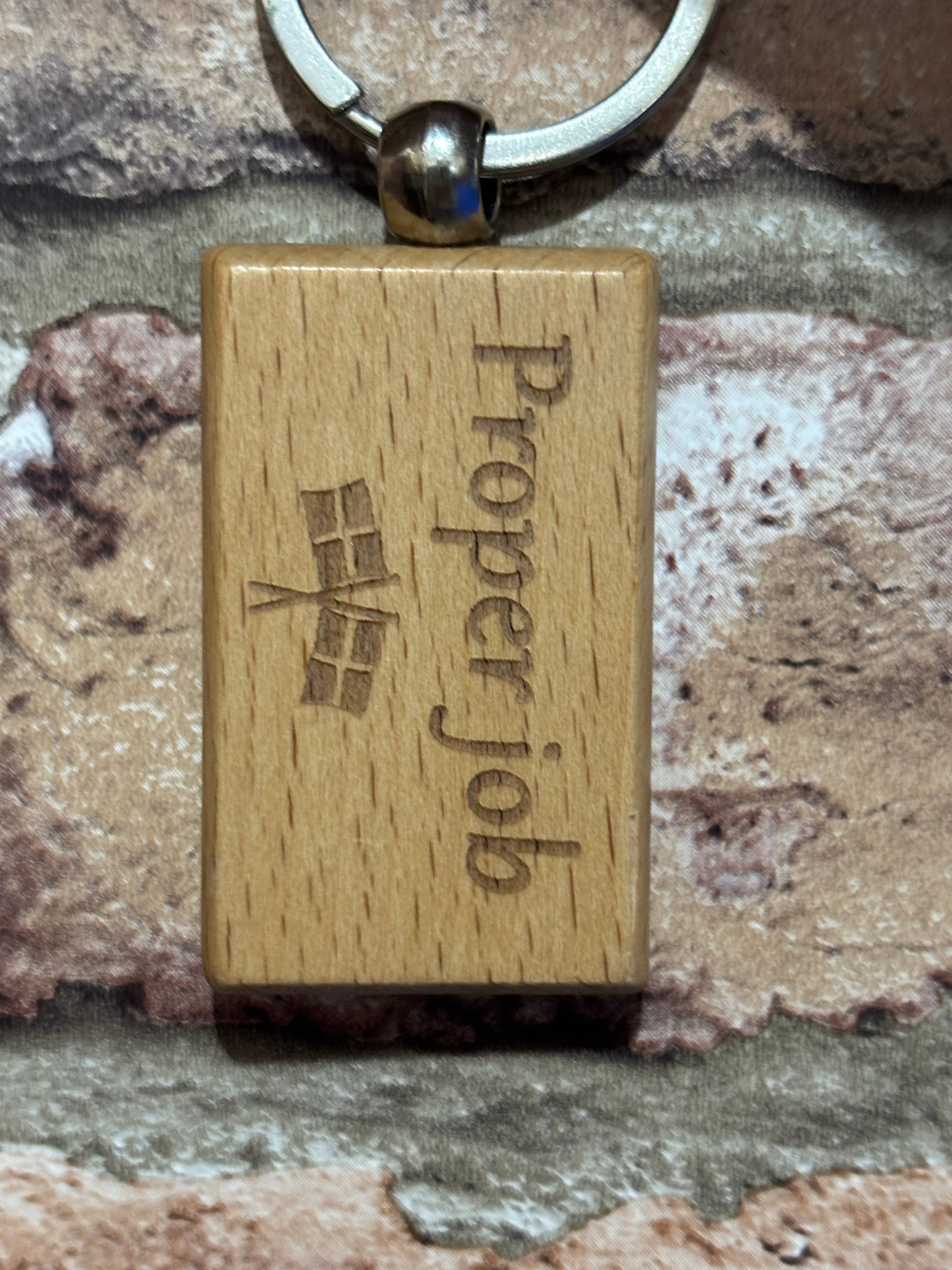 mayos makers – wholesale Keychain – Unisex – Personalised Wooden Keyring - Solid Wood Custom Engraved Key Ring10
