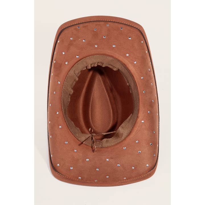 Anarchy Street - Wholesale Fedora - Women's - Studded Star Brim Western Cowboy Hat