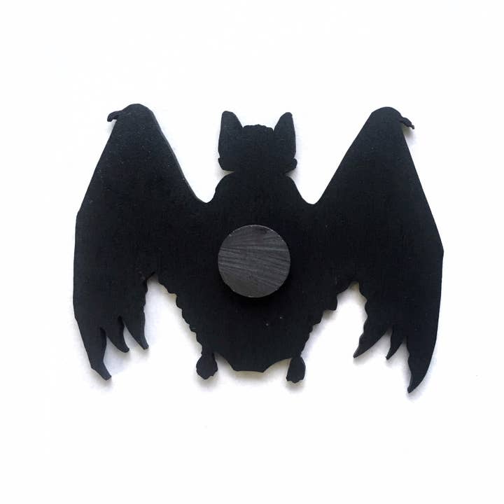 Toad Hill Farm - Wholesale Magnet - Bat Magnet - Laser Cut + Engraved Wood - Halloween / Spooky1