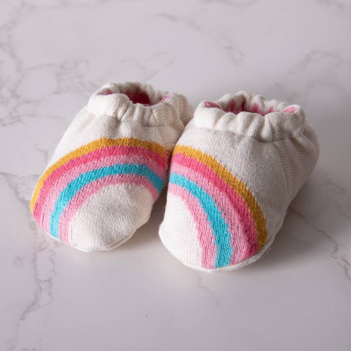 Rainbow Pink Baby Bootie for wholesale by Pink Lemonade