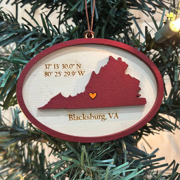 Personlig högskolepresent - Virginia Tech-prydnad för wholesale av Gifts By Grace