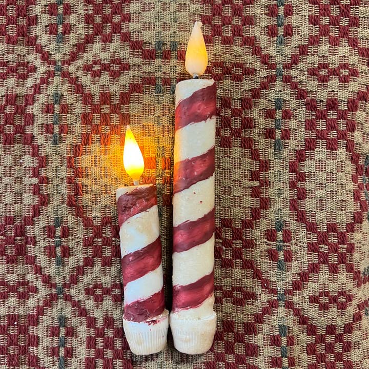 4" or 6” Battery Timer Glow flame Taper w/timer Candy Cane and other Purchase Wholesale battery taper. Free Returns & Net 60 Terms on Faire trending on Faire.