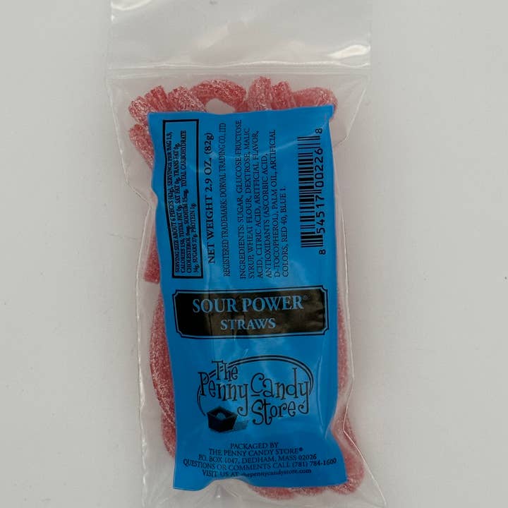 The Penny Candy Store - Wholesale Gummy - Strawberry Sour Straws1
