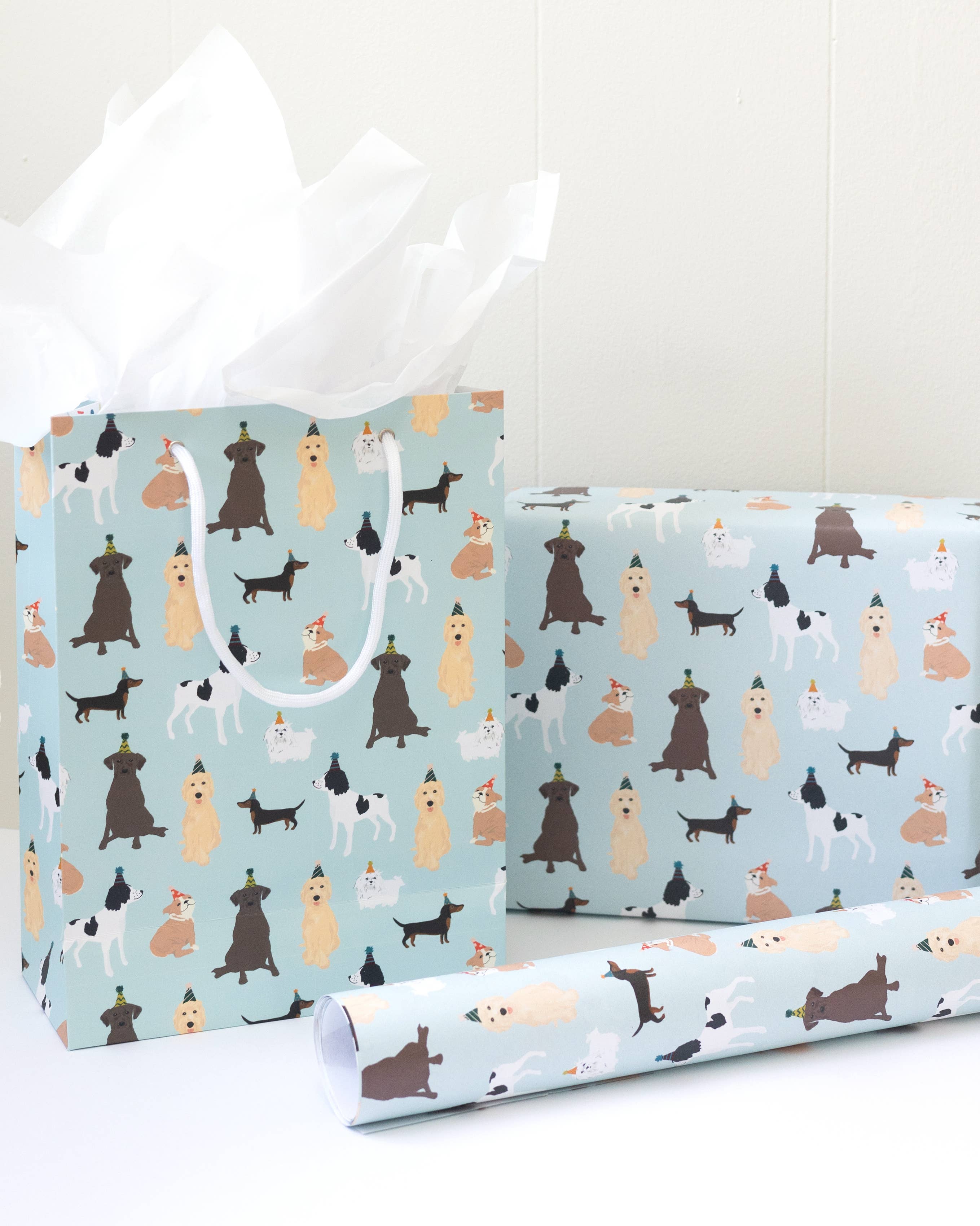 Joy Paper Co. - Wholesale Wrapping Paper Roll - Party Dogs Wrapping Paper Continuous Roll3