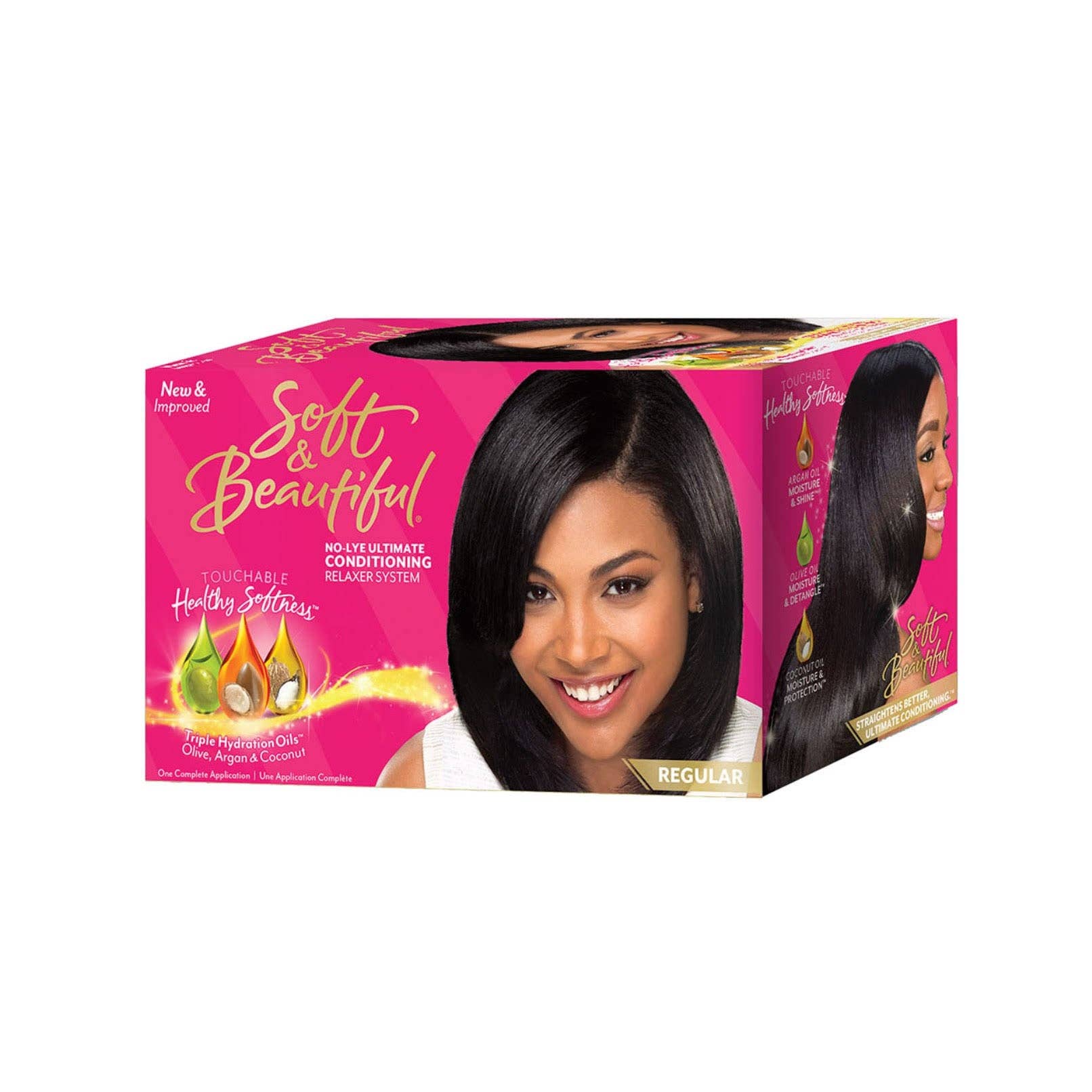 KT Supply - Wholesale Hair Styling Gel/Mousse - Soft & Beautiful No Lye Conditioning Regular Relaxer