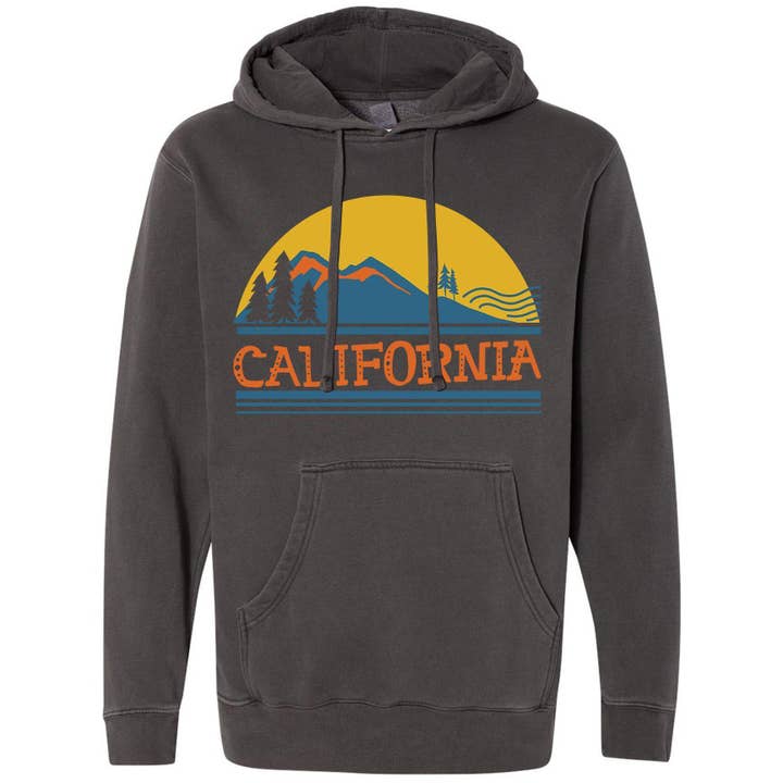 California Mountains Pullover Hoodie for wholesale by State Bliss