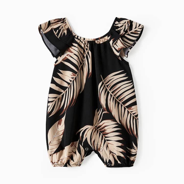 Baby Unisex Leaf Sleeveless Romper for wholesale by PatPat