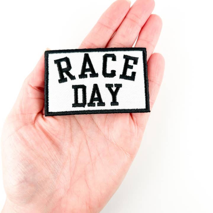 Field Trip Threads - Wholesale Patch - Race Day Embroidered Iron-On Patch Car Race, Fundraiser, 5K2